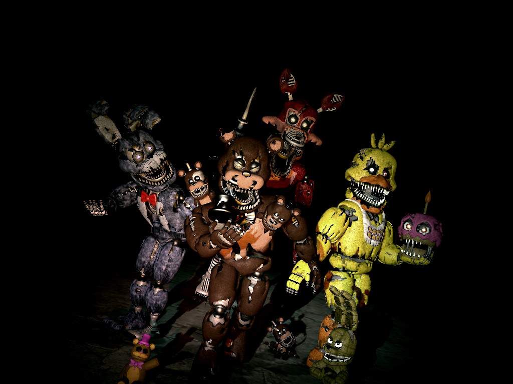 Fixed FNaF 4 animatronics by FreddyTheMedved on DeviantArt