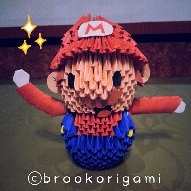 Advanced Mario Origami Mario 3D origami by brookorigami on DeviantArt