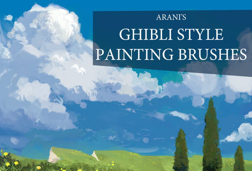 Arani's Ghibli styled painting brush set