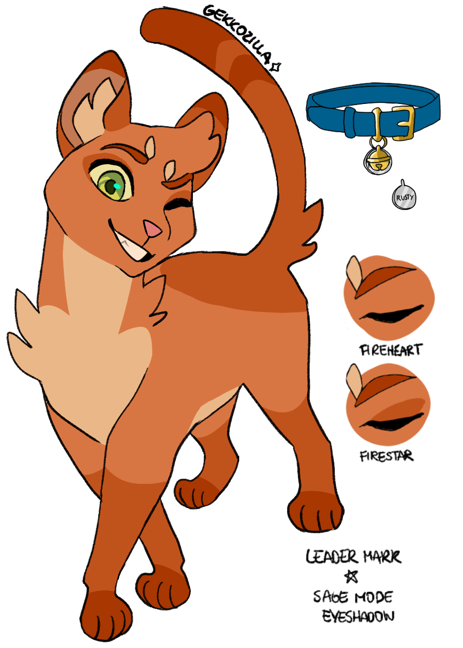 Just another warrior cat design blog — Firestar