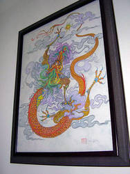 Leah' Dragon, Framed