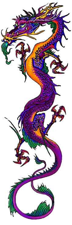 Asian Dragon Tattoo design