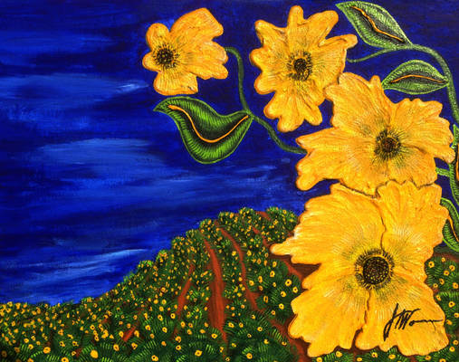 Yellow-poppies