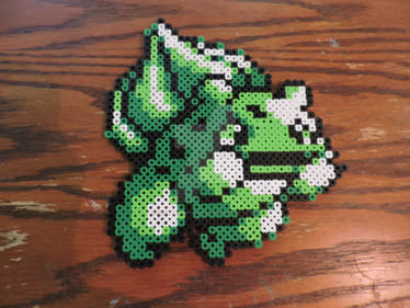 Pokemon Blue/Yellow/Red Bulbasaur Perler Pixel Art