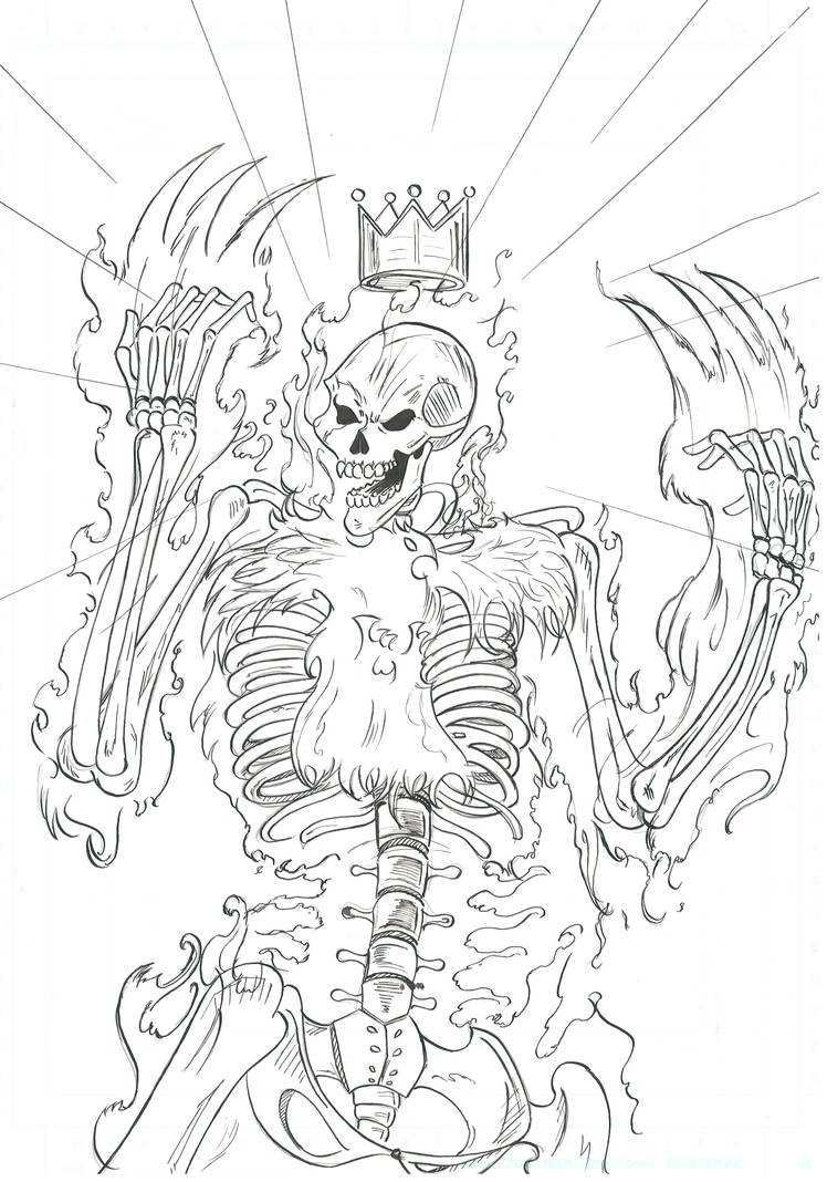 Flaming Skeleton by Kyo-Hisagi on DeviantArt