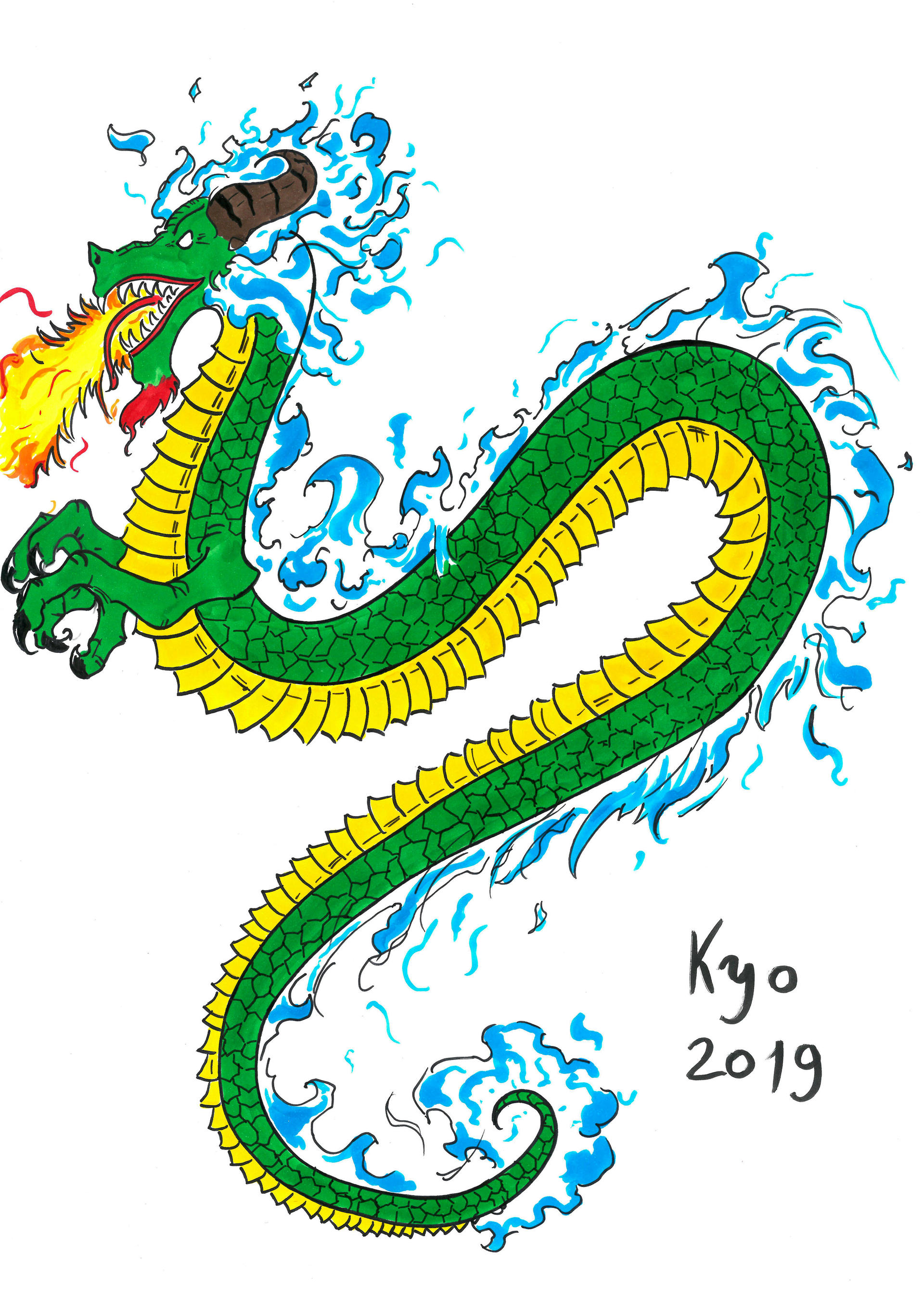 Flame Dragon by KyoHisagi on DeviantArt