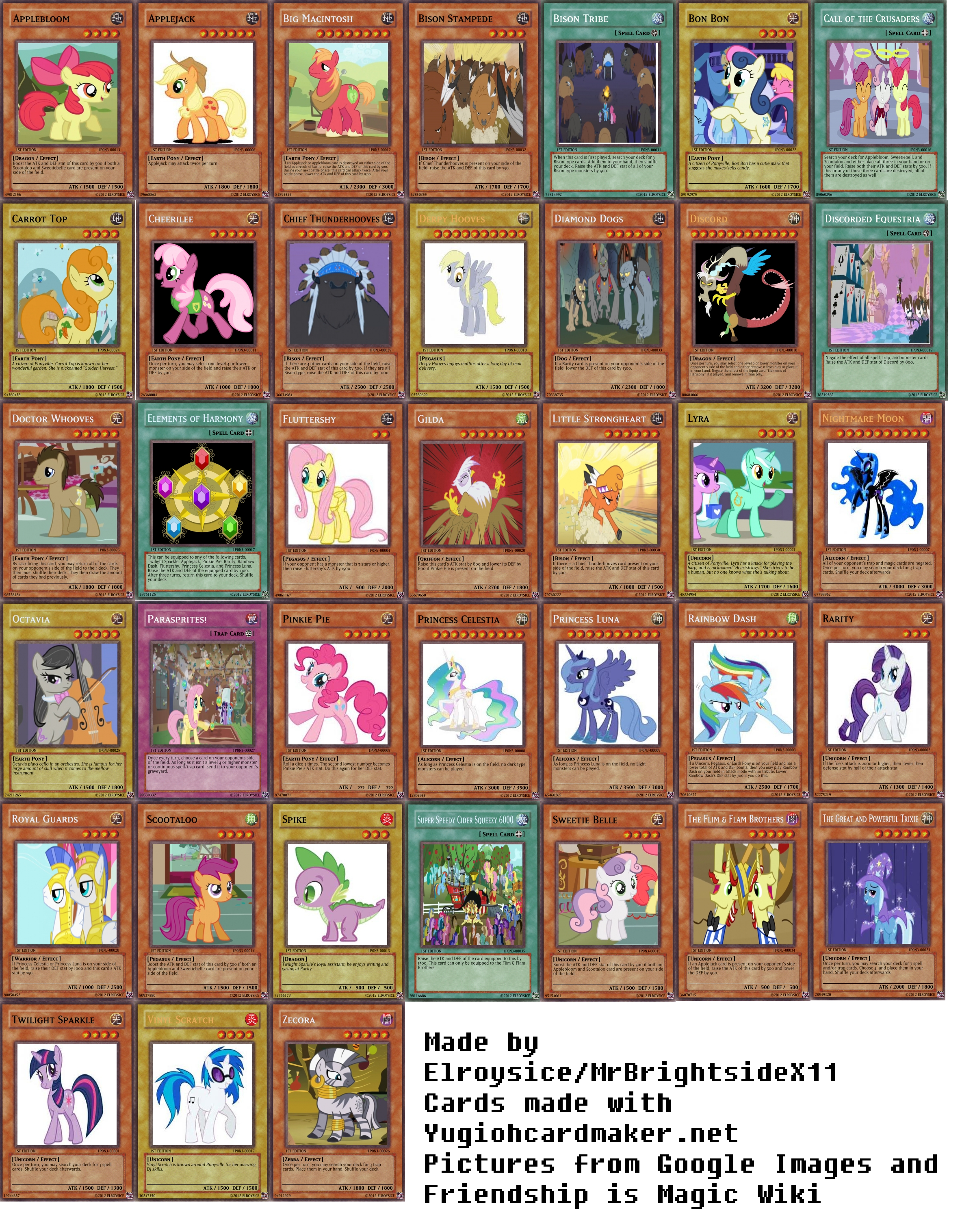 my little pony yugioh cards Kayou Friendship Eternal Cards, Fun Moment Edition, English Series 1, Display Box with 12 Packs, 127 Cards, 7 Rarity Levels : Toys & Games My Little Pony: YuGiOh! Cards