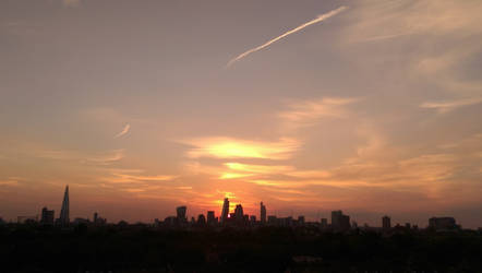 My city sunset
