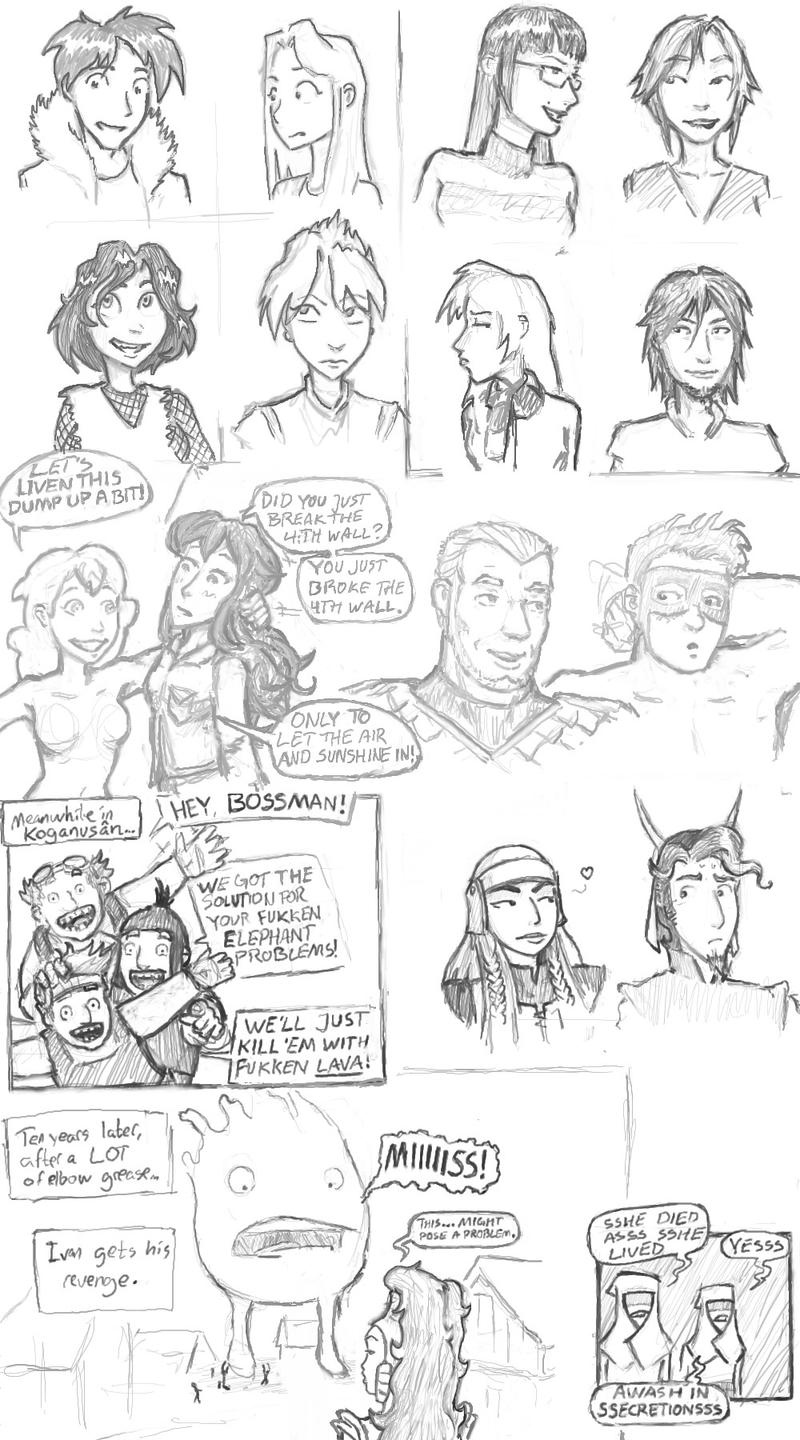 Webcomic Fanart #5: Various Mature Comics Dump by Elyandarin
