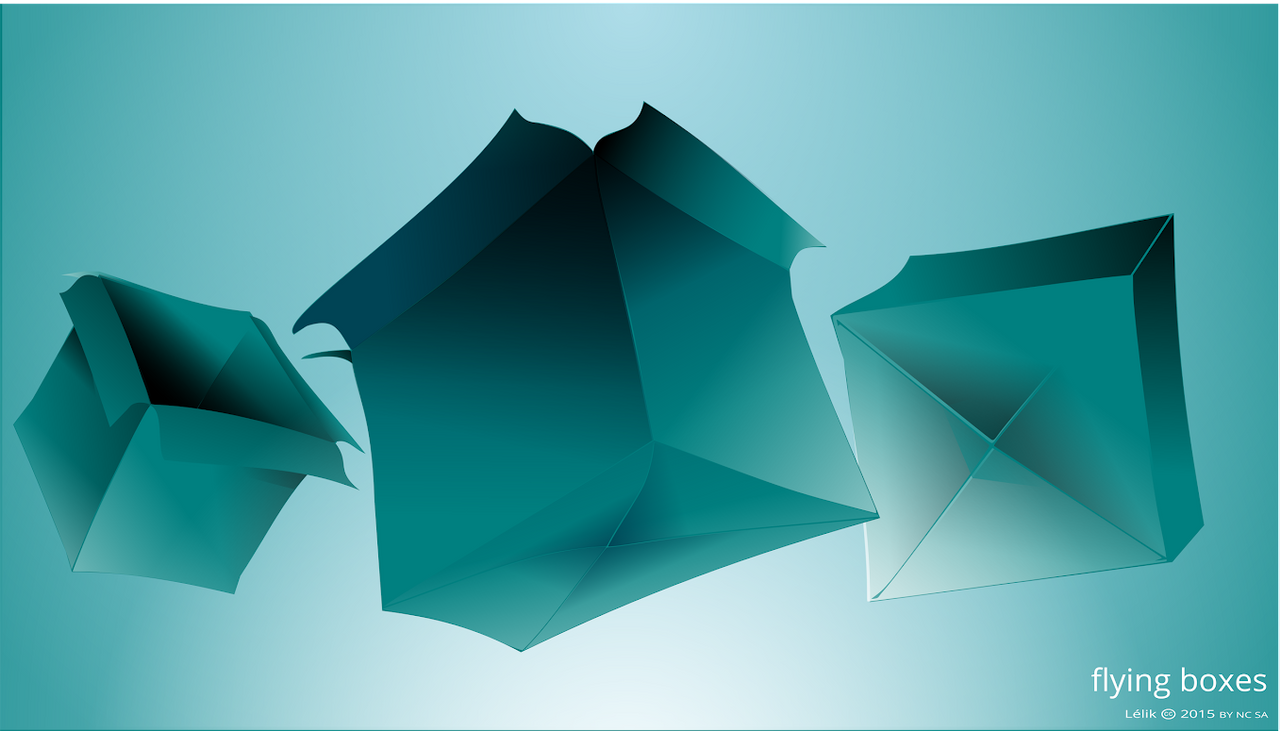 Flying Boxes by exercices-graphiques on DeviantArt