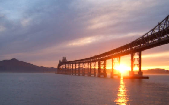 bridge over the sunset