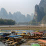 Xingping River Harbour, Guangxi Province, Chin