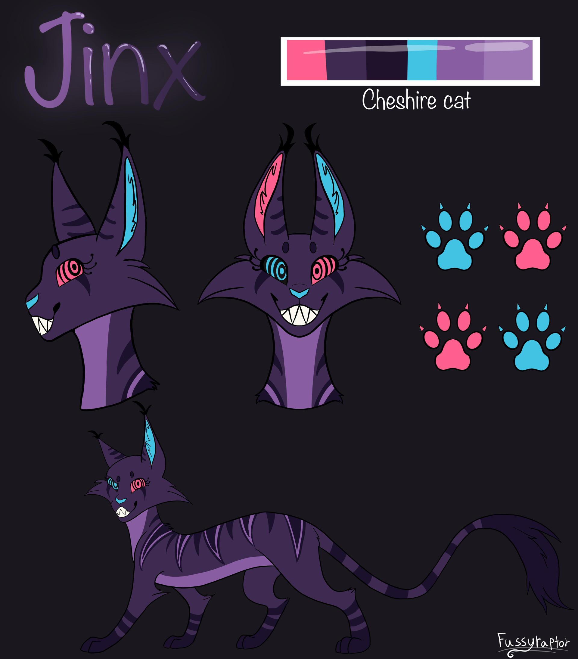 Jinx Reference sheet by Fussyraptor on DeviantArt