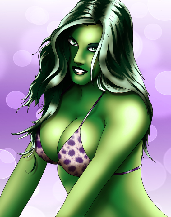 She Hulk Bikini Shoot