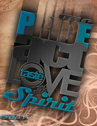 one pride act love taste sprit