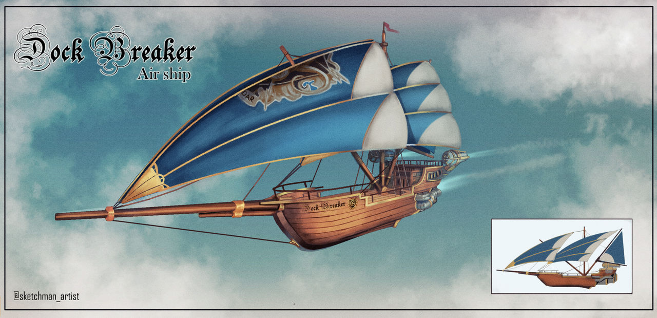 Dnd Rocketship Airship Dnd by skechtman on DeviantArt