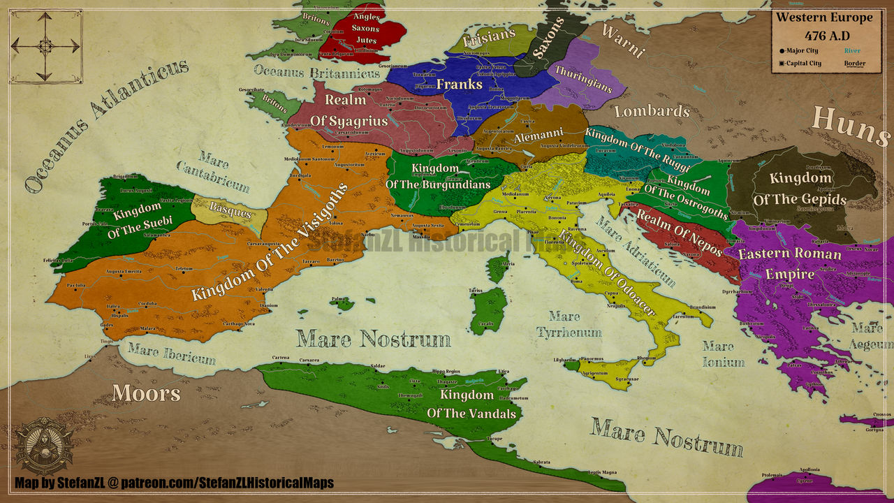 476 Ad Western Europe 476 AD by StefanZL on DeviantArt