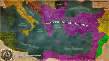 Eastern Roman Empire in 476 AD
