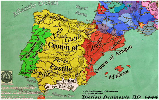 Iberian Peninsula AD  1444