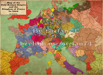 Holy Roman Empire and Kingdom of France in 1444