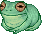 Frog blinking gif