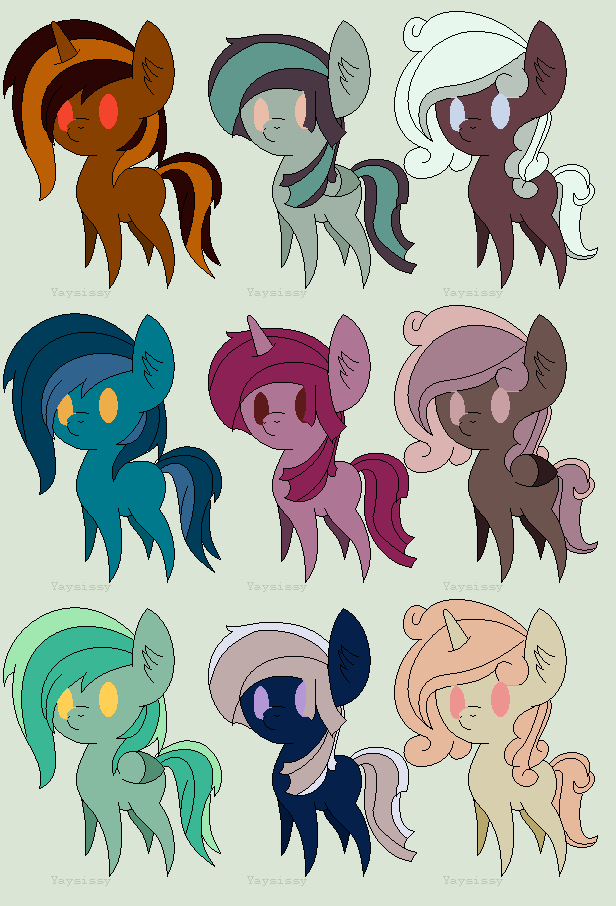 Cheap MLP Adopts - Random Color Palettes