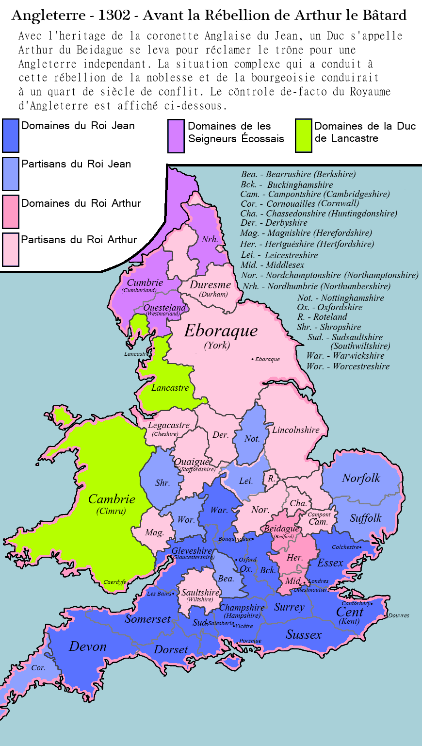 Alternate History Map - OLD - English Rebellion