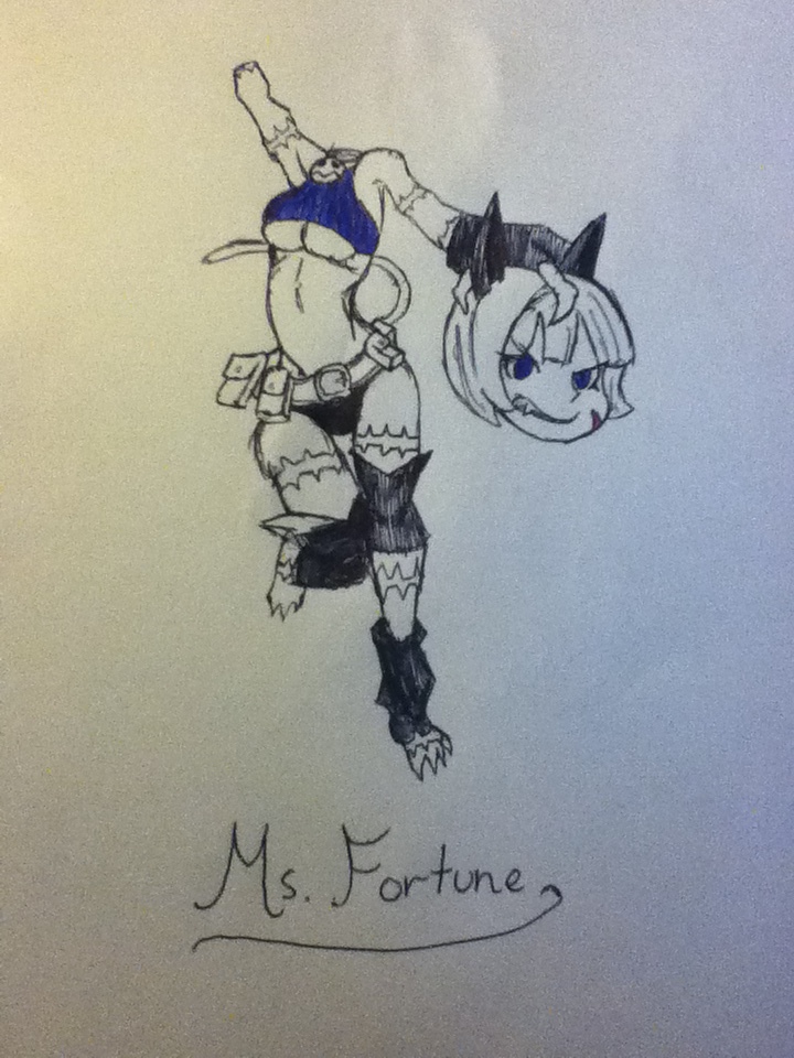 Ms. Fortune - Pen Sketch