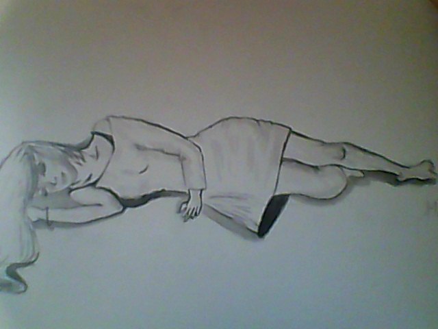 Girl Lying Down :D By Fawksfeather On Deviantart