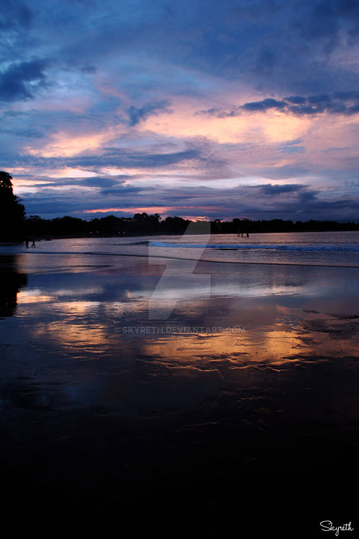 Sunset at Batu Karas Beach