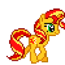 Sunset Shimmer trotting (old)