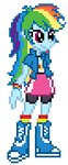 Equestria Girls - Rainbow Dash idle by Botchan-MLP
