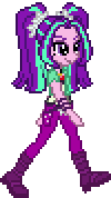 Equestria Girls - Aria Blaze walking