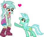 Equestria Girls - Lyra and Lyra by Botchan-MLP