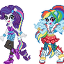 Equestria Girls - Mane 6 Rainbow Rocks (shorts)