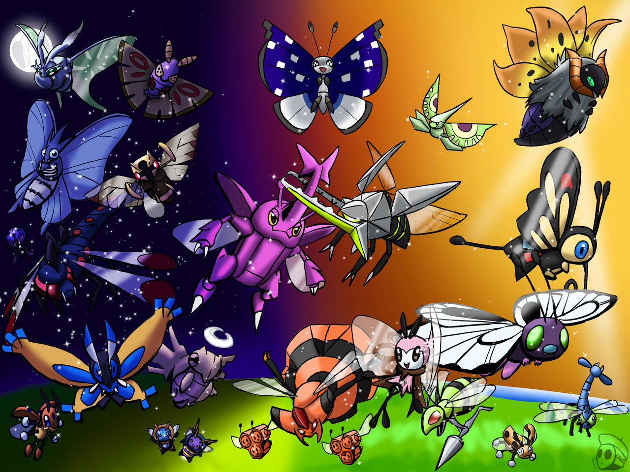 Pokemon Bug Types Take Flight Shiny By Tkdboy2000 On DeviantArt pokemon-bug-types-take-flight-shiny-by-tkdboy2000-on-deviantart