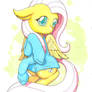 FLuttershy in Pajamas