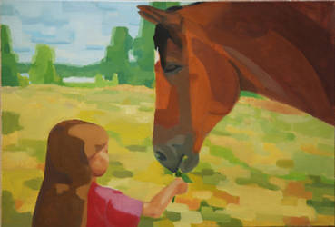 A Girl and a Horse