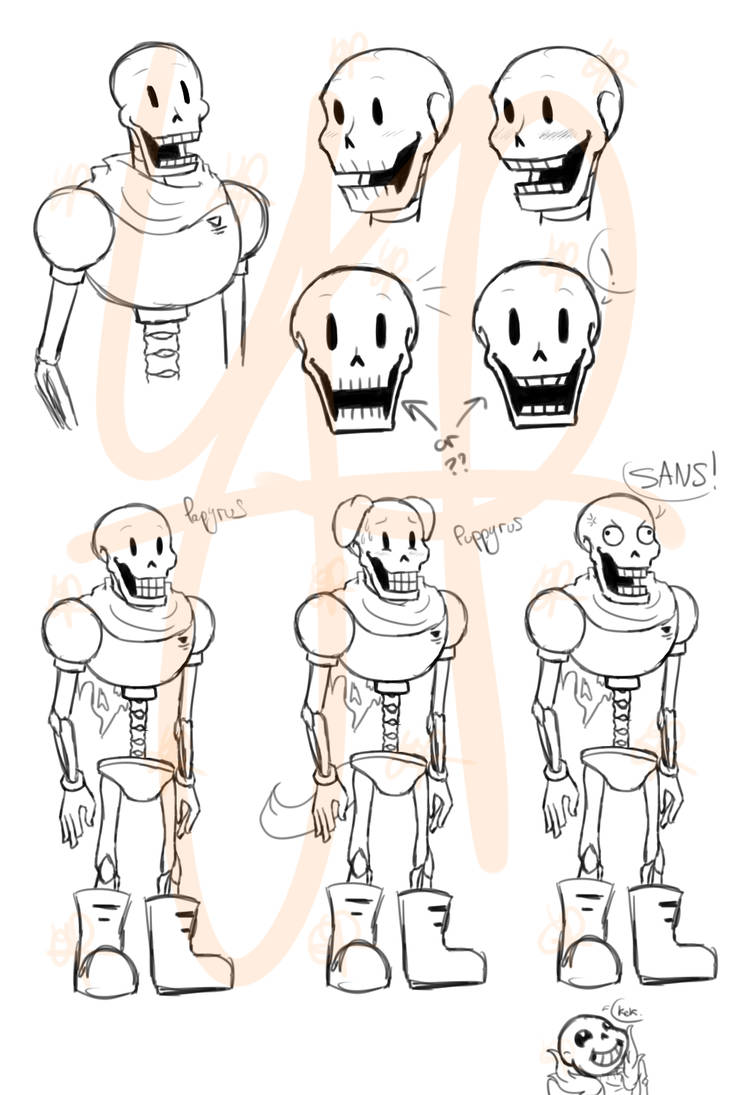 Undertale: Papyrus Studies by YanderePrime on DeviantArt