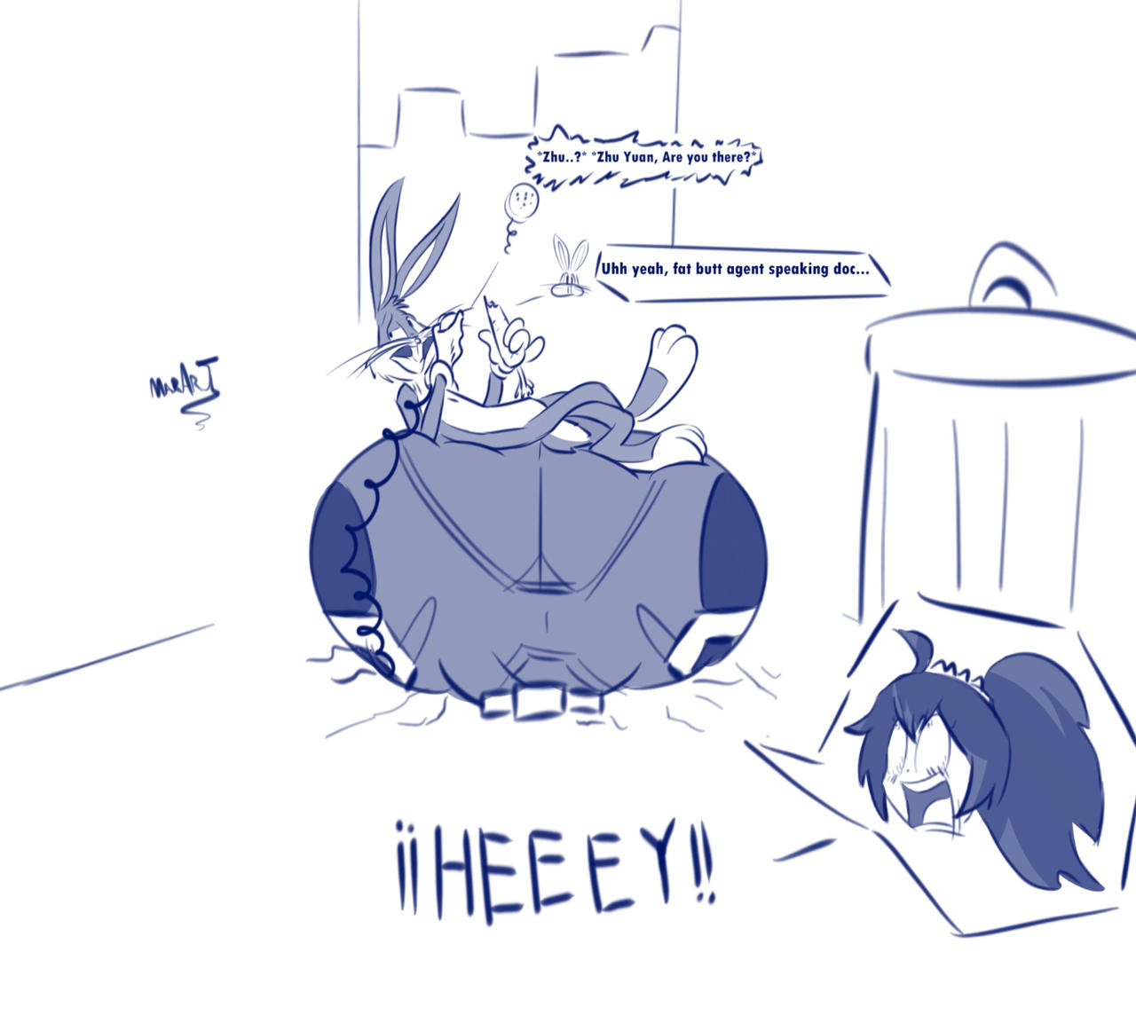 Gyat stuck for Rabbit by TheMarArt on DeviantArt