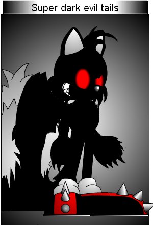 Evil Tails Deviantart Super dark evil tails by Writerman674 on DeviantArt
