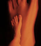 The ghost foot by Light-Blue-Butterfly