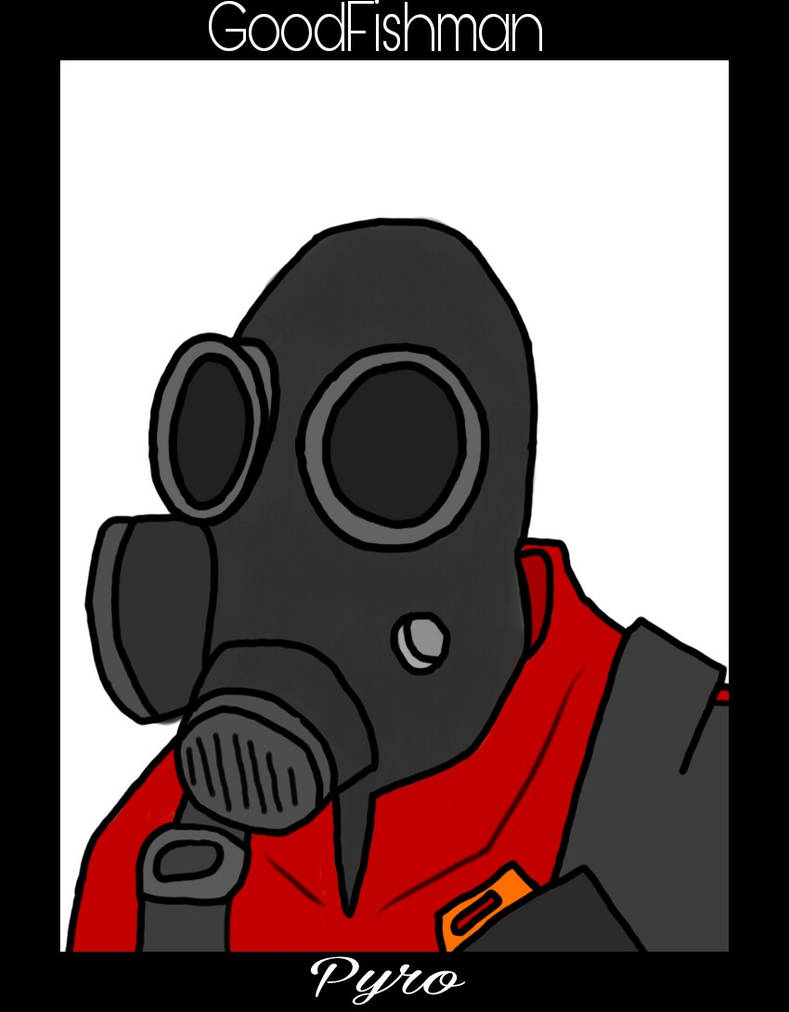 Red Pyro portrait by Goodfishman on DeviantArt