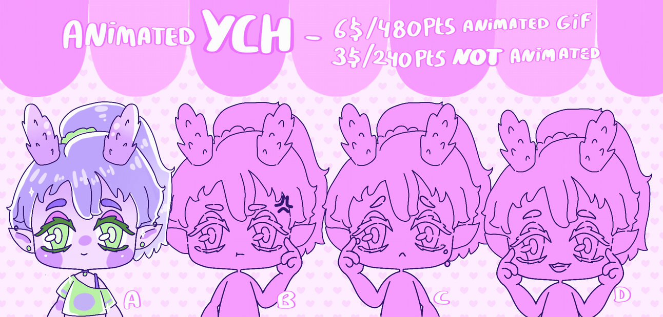 Animated YCH 3 / CLOSED / Set Price by PetiteGabou on DeviantArt