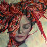 Red, 100 x 80, oil on canvas, Agnieszka Wencka