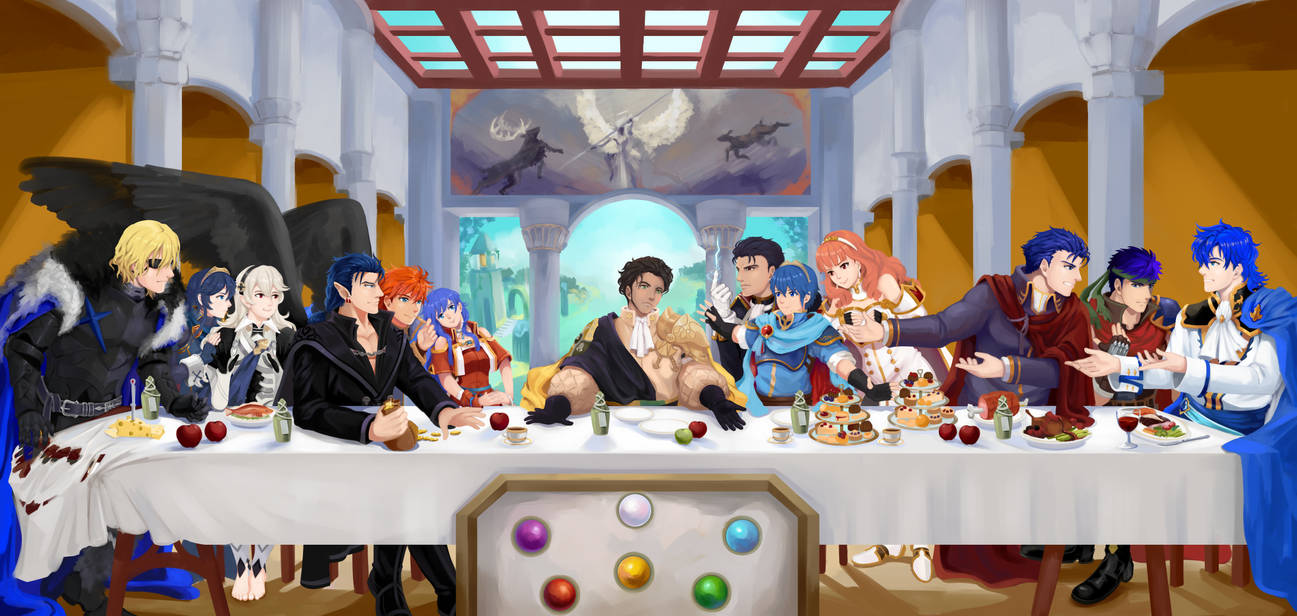 Last Supper Rapper Edition The Last Supper - Fire Emblem Edition by Sturmfrost on DeviantArt