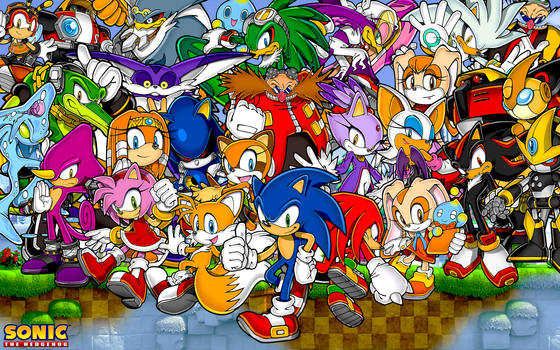 Sonic The Hedgehog And Friends Wallpaper