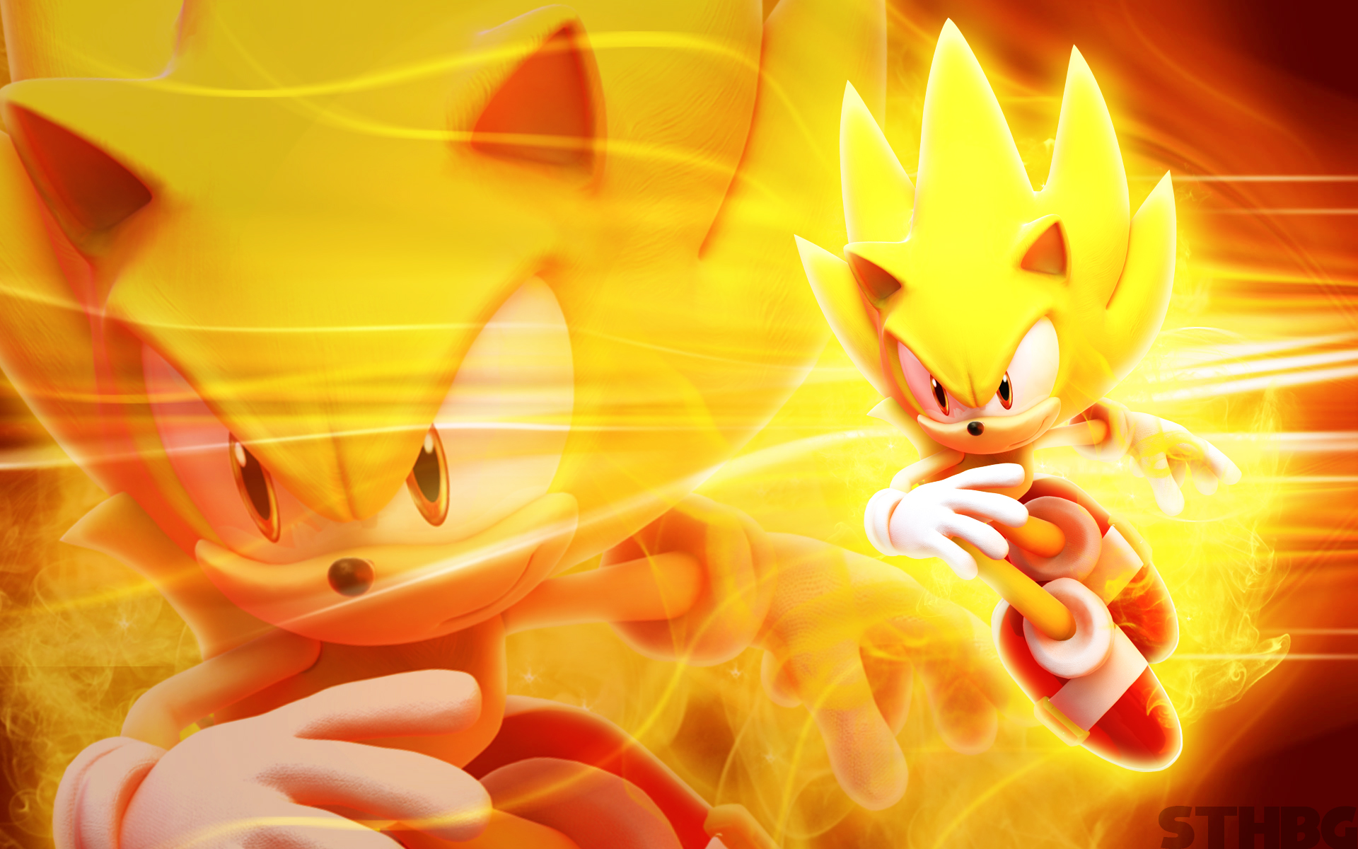 Super Sonic Render! by Pixeljoch on DeviantArt
