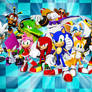 Sonic The Hedgehog And Friends Wallpaper