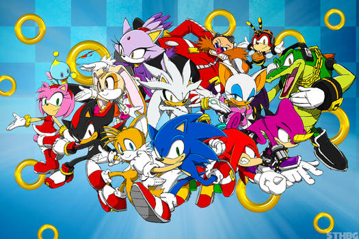 Sonic The Hedgehog And Friends Wallpaper